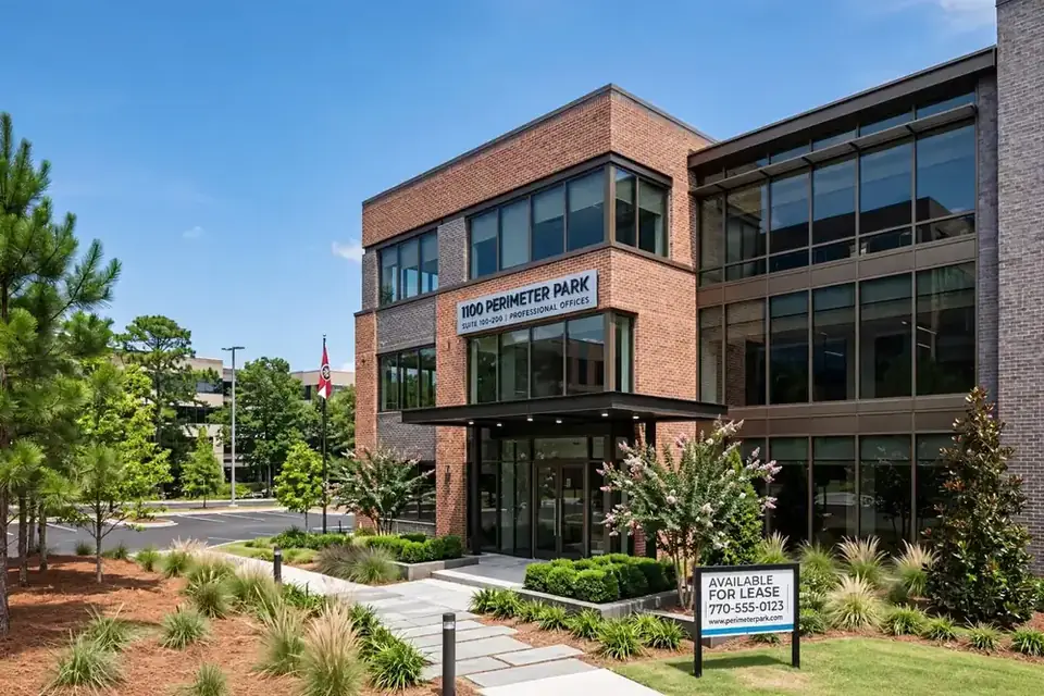 Commercial office building exterior